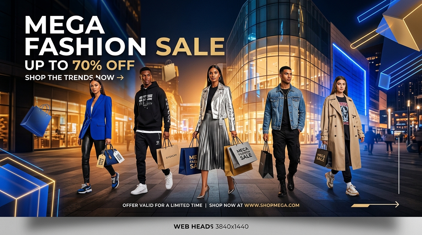 Mega Fashion Sale - Up to 70% Off