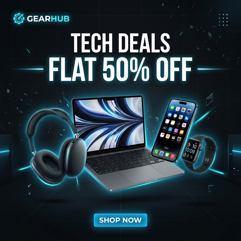 Tech Deals - Flat 50% Off